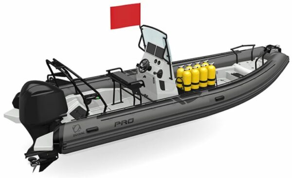 Zodiac Pro 7 Grå/Sort Hypalon