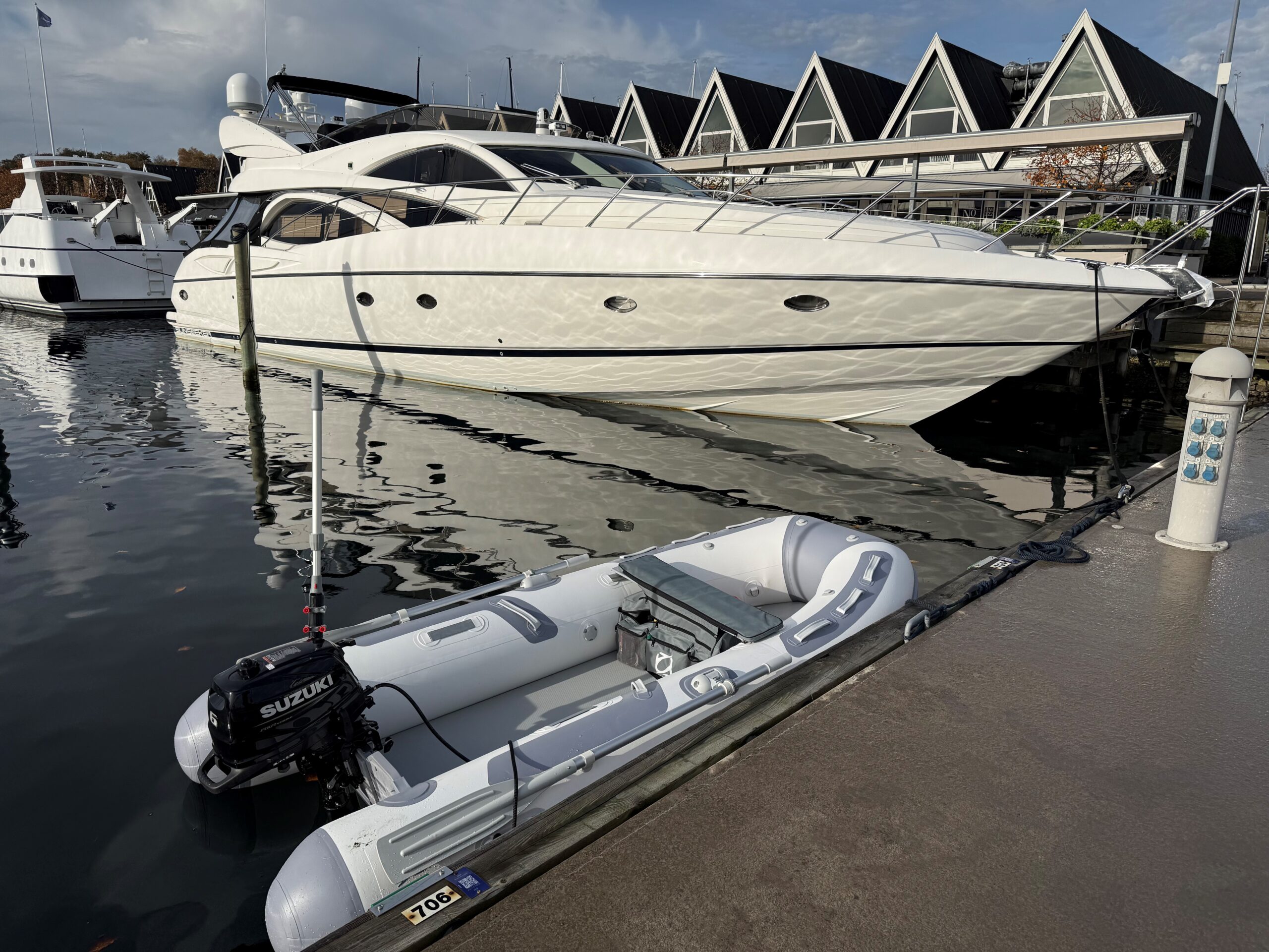 Gummibåd med påhængsmotor